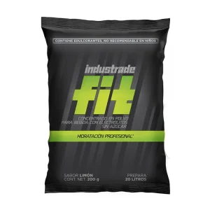 Sobre de bebida hidratante sin azúcar sabor limón FIT Industrade para preparar 20 litros