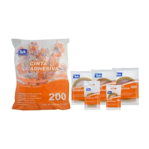 Cinta adhesiva para oficina TUK modelo 200, 12 mm x 10 metros, referencia 260011
