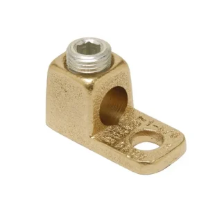 Terminal zapata mecánica con opresor BURNDY tipo KA4C para calibres 14 a 4 AWG