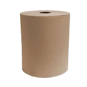 Caja con 6 rollos de toalla en rollo para mano color café de 180 metros marca GCPAPER modelo 31706