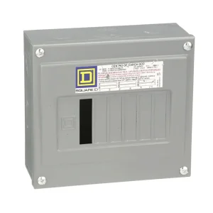 Centro de carga Square D QOD6S de 6 circuitos, 100 amperes